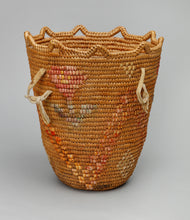 Berry Basket with Rose Designs by Elsie Thomas (1910-2007), Klickitat