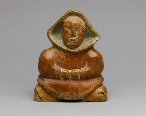 Woman in Amauti by Lyta Nutaushuk (b. 1924), Inuit