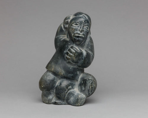 Seated Shaman by Johnny Pilurtuut (b. 1928), Inuit