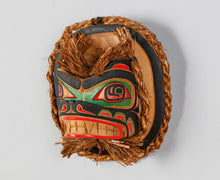 Maskette depicting Moon and Sea Bear by Terrance Issac, Kwakwaka'wakw