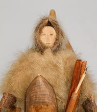 Vintage Hunter in Skin Kayak, Yup'ik Culture