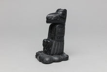 Raven And First Man Carving by Melanie Russ, Haida