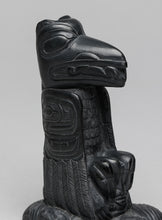 Raven And First Man Carving by Melanie Russ, Haida