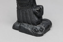 Raven And First Man Carving by Melanie Russ, Haida