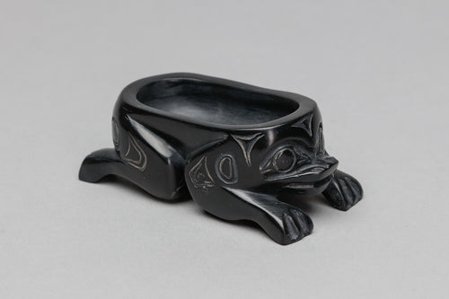 Bowl Depicting Frog by Greg White Lightbown, Haida