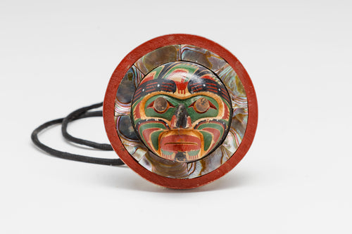 Namgis Moon Pendant by Kevin Cranmer, Kwakwaka’wakw