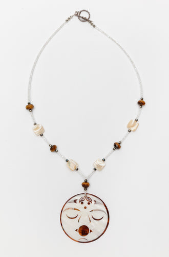 Songs of Salish Sea Necklace by Malynn Wilbur Foster, Salish Nation