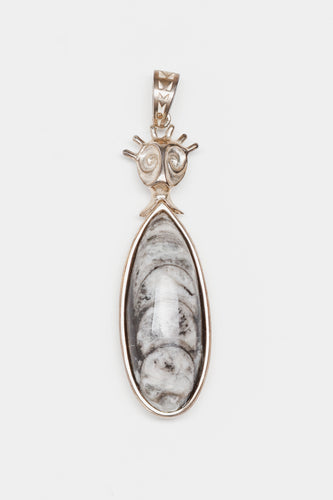 Double Sided Shadow Spirit Pendant (head swivels) by Lillian Pitt, Yakama, Warm Springs, Wasco