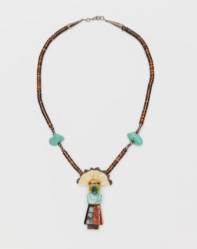 Vintage Kachina Necklace, Zuni