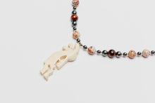 Kokopelli Pendant on Beads, Hopi