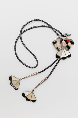 Vintage Thunderbird Bolo Tie, Zuni