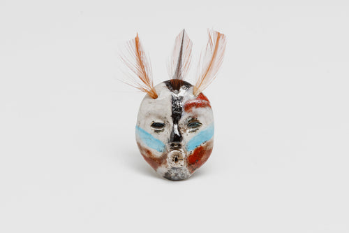 Stick Indian Pin by Lillian Pitt, Yakama and Warm Springs