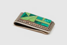 Geometric Inlaid Money Clip, Navajo