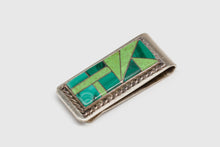 Geometric Inlaid Money Clip, Navajo