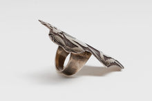 Ring depicting Mudhead Dancer by Watson Honanie (1953-2023), Hopi