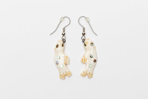 Seal Earrings by Patty Fawn, Cherokee