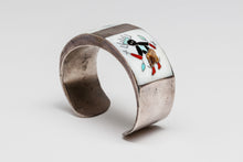 Apache Devil Dancer Inlay Cuff by Tommy Ohmsatte, Zuni