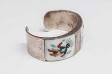 Apache Devil Dancer Inlay Cuff by Tommy Ohmsatte, Zuni