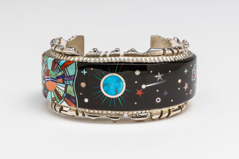 Night Sky Cuff by Alvin Yellowhorse, Navajo – Quintana Galleries