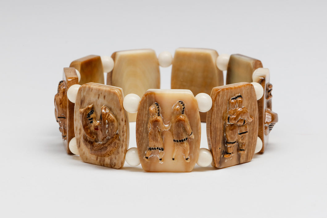 “Love Story” Link Bracelet by Harry Apodruk(1929-1988)