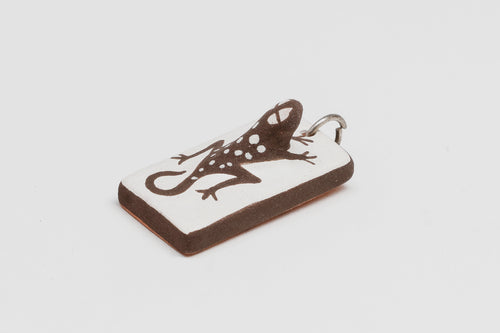 Pottery Lizard Pendant by Agnes Peynetsa, Acoma Pueblo