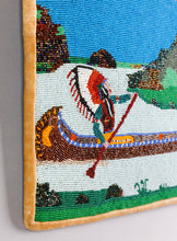 Plateau Pictorial Beaded Bag depicting Chief in Canoe, c. 1970
