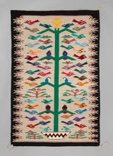 Pictorial Tapestry Depicting Tree of Life