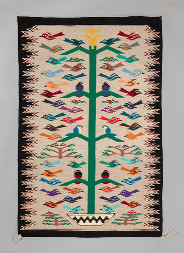 Pictorial Tapestry Depicting Tree of Life