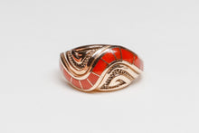 14K Gold Mediterranean Coral Ring by Andy Lee Kirk (1947-2001), Isleta