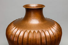 Large Ribbed Copper Vessel, Michoacan