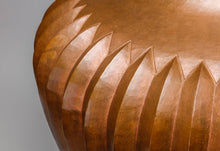 Large Ribbed Copper Vessel, Michoacan