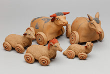 Rolling Nativity Figures by Elias Anguiano Estrada (1958-2020), Jalisco