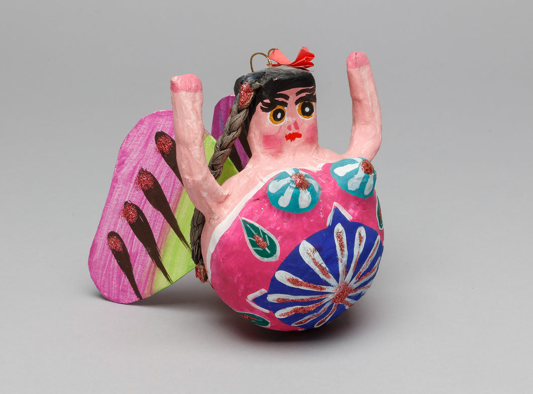 Papier Mache Mermaid Ornament, Mexico