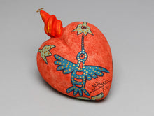 Papier Mache Corazon (Heart) Ornament, Mexico
