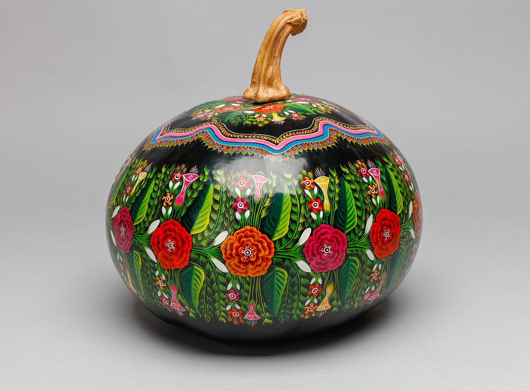 Vintage Lacquer Gourd, Guerrero