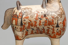 Ceramic Horse Painted with Procession Scenes, Mexico