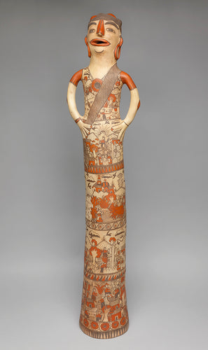 Reina Figure with Village Scenes, Guerrero