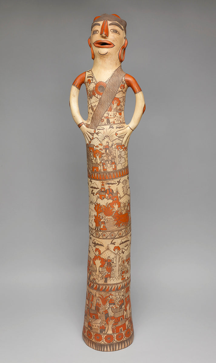 Reina Figure with Village Scenes, Guerrero