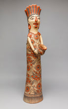 Reina Figure with Flower and Bird Designs, Guerrero