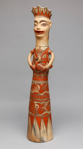 Reina Figure Holding Bird, Guerrero