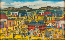 Folk Art Painting depicting a Carnival by Jamie Morales, Guanajuato
