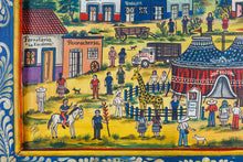 Folk Art Painting depicting a Carnival by Jamie Morales, Guanajuato