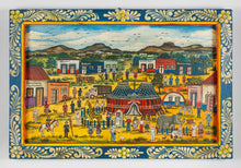 Folk Art Painting depicting a Carnival by Jamie Morales, Guanajuato