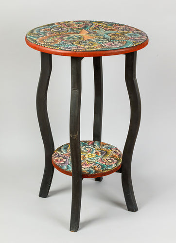 Hand Painted Folk Art Stand, Mexico