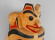 Mask depicting Bear Mother with Cub by Gerry Sheena, Salish