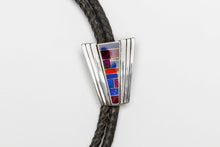 Multi Stone Inlay Bolo Tie by Byron K. McCurtain, Kiowa