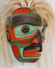 Mask depicting Bukwus (Wild Man) by Stanley C. Hunt, Kwakwaka'wakw