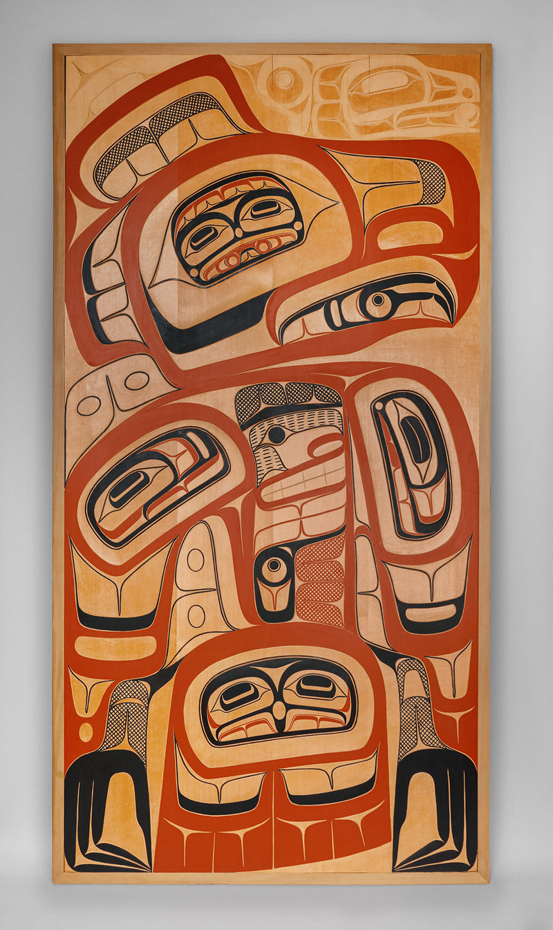 Panel depicting Eagle with Raven Spirit by David A. Boxley