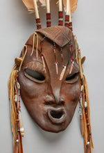 Mask depicting Wasco Eiyat by Lillian Pitt, Wasco, Yakima, Warm Springs
