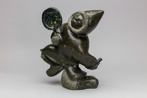 Inuit Drum Dancer Carving, c. 1990